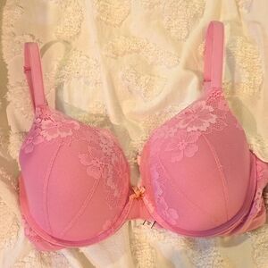 BS PINK LACE BRA 34DD